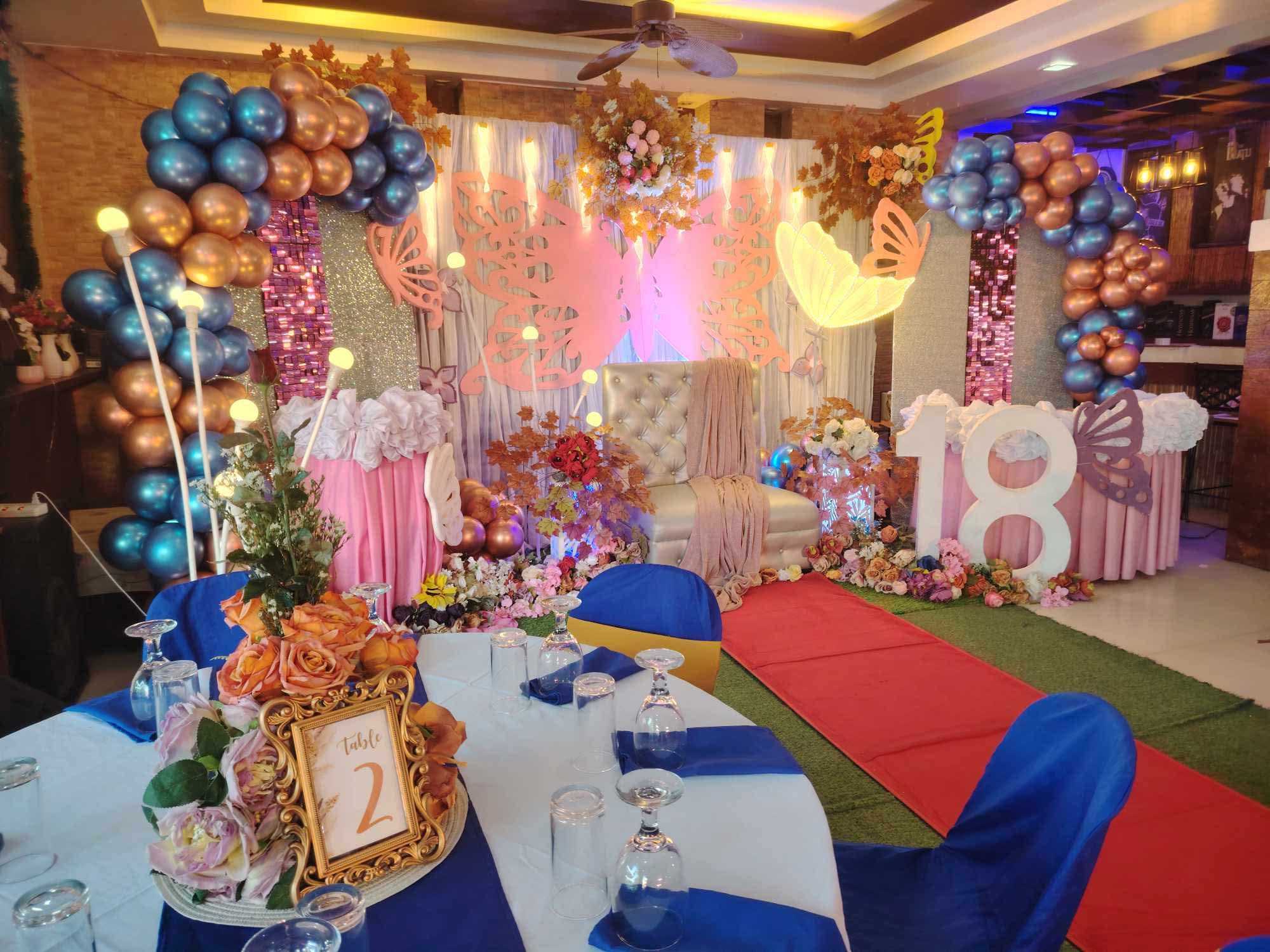Elegant Butterfly Theme Debut